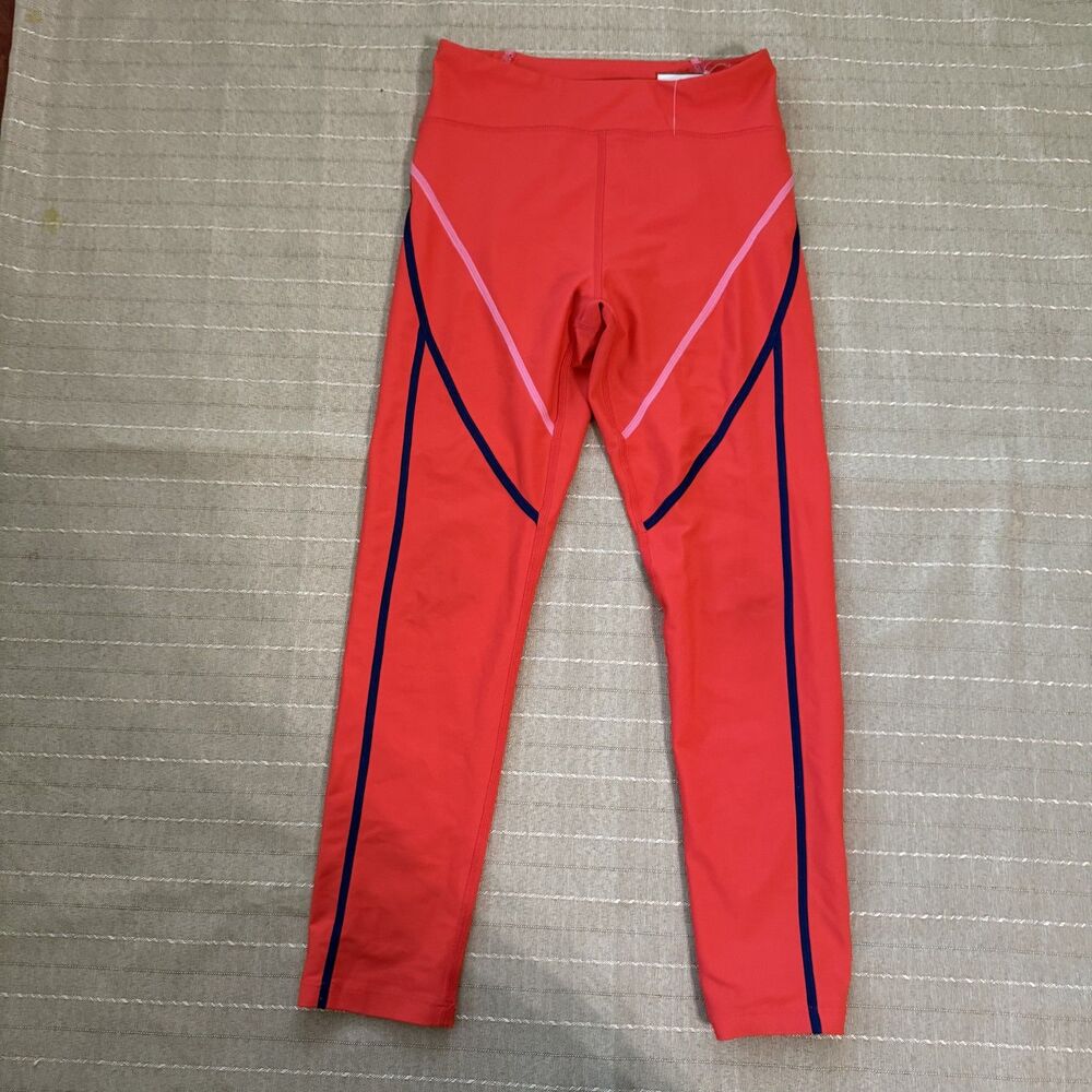 Old Navy Girls Leggins Orange Navy Size L Great Condition